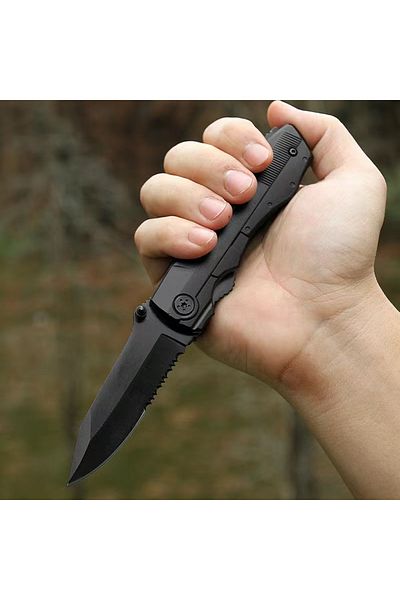 Generic Stainless Steel Pocket Knife with Pliers, Screwdrivers and Bottle Opener Black