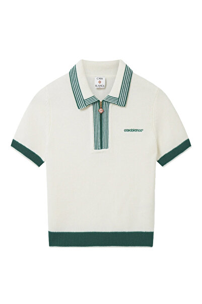 CASABLANCA Örgü Tenis Polo Tişörtü