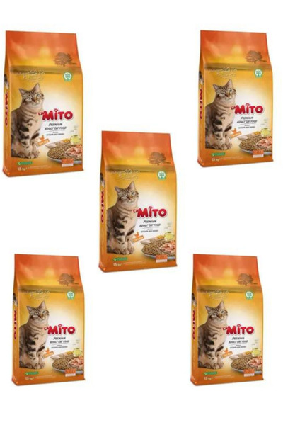 Mito Adult Yetişkin Kedi Maması 1 kg X 5 Adet