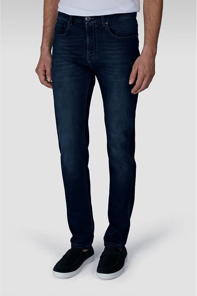 PAUL&SHARK Men's Denim Fabric Normal Waist Straight Model Navy Blue Jeans 25414105 -J03