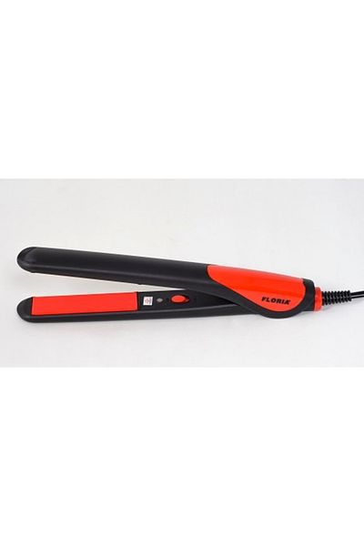 Floria Hair straightener FLORIA ZLN-8991, Red/Black 25W, ceramic coating,