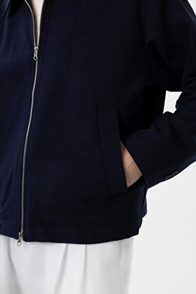 Antioch Lacivert Mevsimlik Relax Fit Erkek Mont