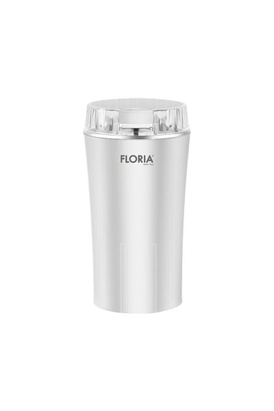 Floria Floria ZLN2398 Coffee Grinder, Power 350W, Capacity 250ml, 60g, Stainless steel blades, White
