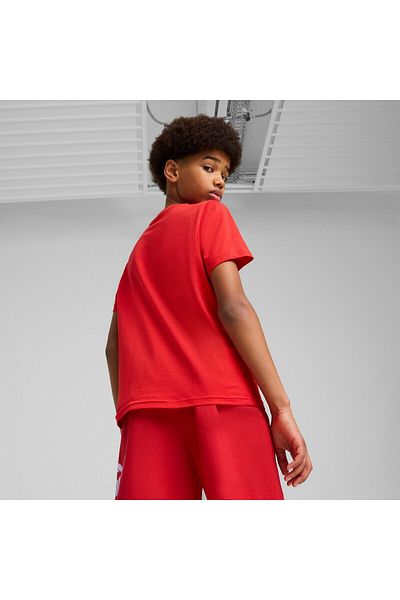 Puma Tricou Puma Ess Logo Lab Summer Tee B, Roșu, Copii