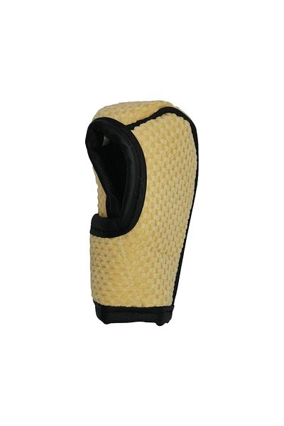 Spider Car Gear Shift Knob Cover - Soft Fabric & Leather, Easy Installation, Beige (Large)