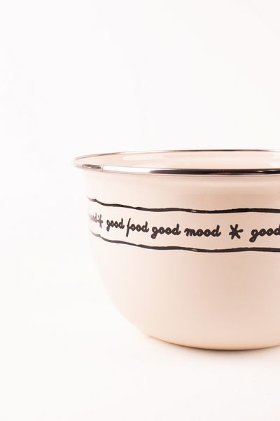 EMAYlab Mood Enamel Mixing and Salad Container 24cm 4 Liters (CONTAIN COOKER)
