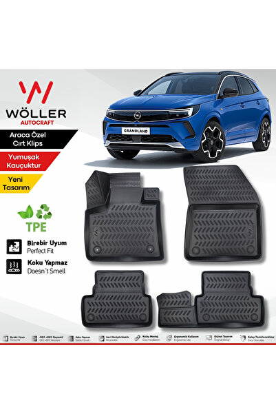 wöller Opel Grandland Paspas 2017 2024 Arası Uyumlu 3d Havuzlu Paspas