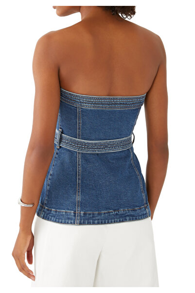 SIMKHAI Canlı Renkli Kemerli Bustiyer Bluz