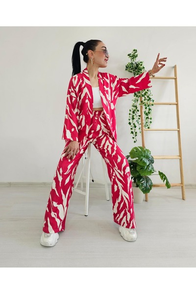 Altı Üstü Butik Nou set kimono păianjen cu picioare largi