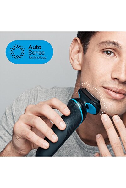 Braun Yeni Seri 5 B1000s Kablosuz Tıraş Makinesi, Autosense, Easyclean, Easyclick, Islak & Kuru