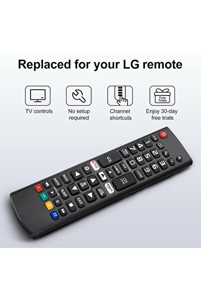 AWH Universal Remote for LG TV, Works with All Models, Netflix & Prime Shortcuts (2-Pack)