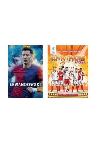 peta kitap Set Robert Lewandowski - Dream Team Coloring Book (with Poster and Bookmark Gift)