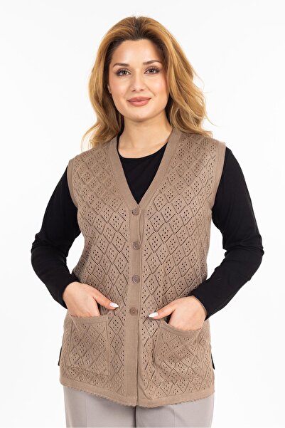 Mutlu City Дамски потник Rolax с джобове и копчета, размер 750, за жени на средна и над възраст