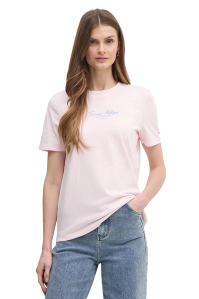 Tommy Hilfiger Γυναικείο T-shirt WW0WW45428 Ροζ
