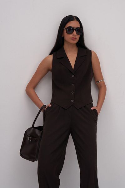 mathilda store Women's Bitter Brown Private Edition Fit Vest