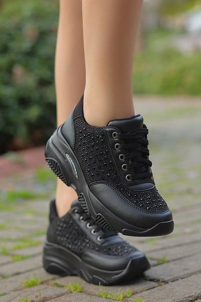 kajal ayakkabı DNR 207 Pantofi sport casual cu șireturi cu imprimeu de piatră