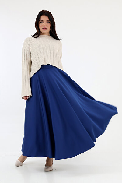 Berel Moda Fusta Scuba Full Kilos - Indigo