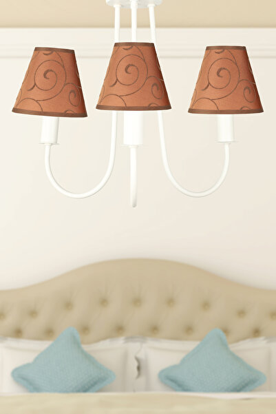 Begüsa Elina 3.Lü Avize Beyaz No:08