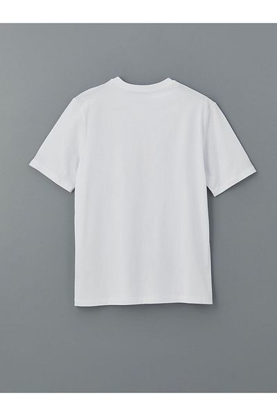 LC Waikiki Ανδρικό μπλουζάκι LCW Crew Neck με εμπριμέ χτενισμένο βαμβάκι