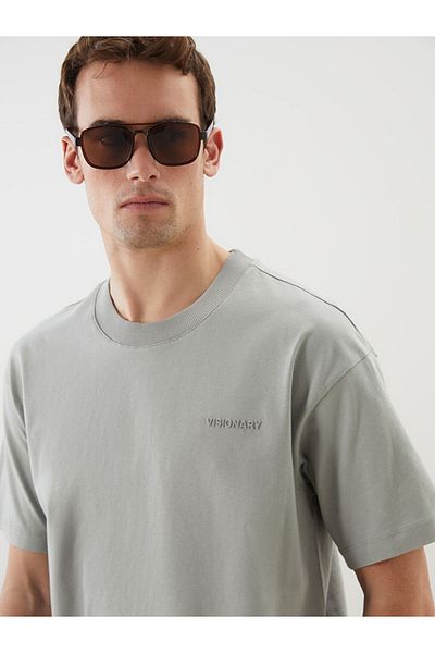 LC Waikiki Crew Neck Printed Combed Cotton Men's T-Shirt