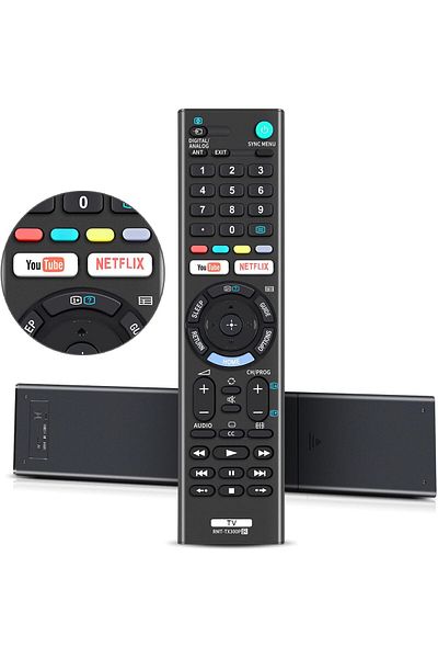 AWH Universal Remote for Sony LCD, LED, Smart Bravia TVs with YouTube & Netflix Buttons