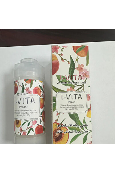 ivita فلتر استحمام فيتامين من آي-فيتا بنكهة الخوخ 150 جرام