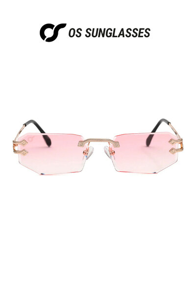 OS Sunglasses Γυαλιά ηλίου Amsterdam Peach, Προστασία UV 400, Πορτοκαλί χρώμα...