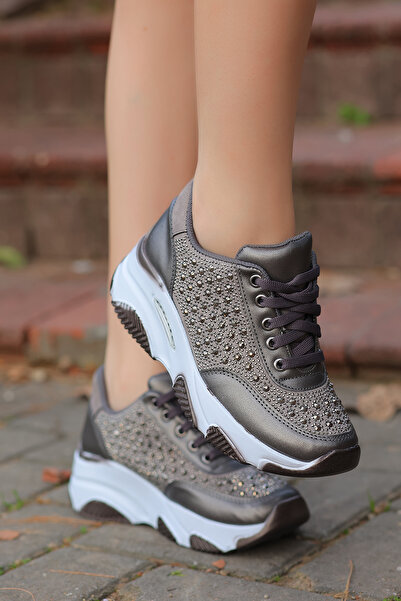 kajal ayakkabı DNR 207 Αθλητικά παπούτσια με πέτρα με κορδόνια