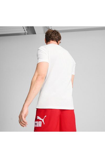 Puma T-shirt Puma Ess Logo Lab Summer Tee, Λευκό, Ανδρικό