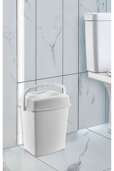 ASlife Home Κάδος απορριμμάτων κουζίνας μπάνιου με λαβή 5 λίτρων