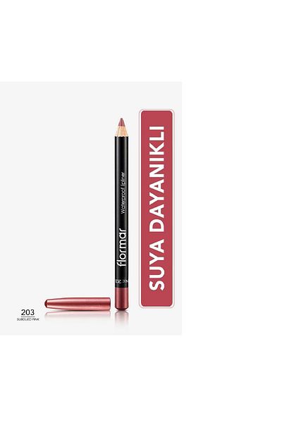 Flormar Lip Liner Waterproof Lipliner 203 Subdued Pink47000037-203
