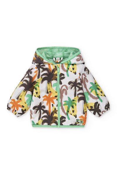Tuc Tuc Boy's Beige Palm Raincoat -11369949