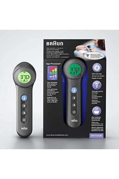 Braun Bnt400 Temassız Alından Ateş Ölçer Siyah