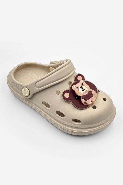 Beınsteps Children's Slippers with Teddy Bear Figure School Nursery Beach Bathroom Pool Daily Unisex Children's Slippers & Sandals