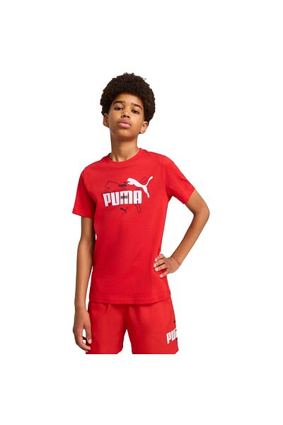 Puma Tricou Puma Ess Logo Lab Summer Tee B, Roșu, Copii