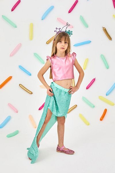 Le Mabelle Liliana Children's Double Suit with Mermaid Skirt