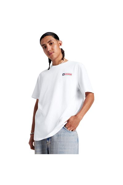 converse T-shirt Converse Con T-shirt M Con Box Star Tee, Λευκό, Ανδρικό