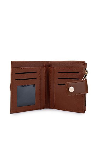minebag Faux Leather Women's Wallet Brown Mn105