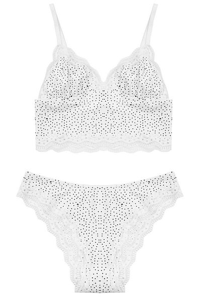DEEP SECRET Koton White Point Bralet Σετ Ds 200583 brt