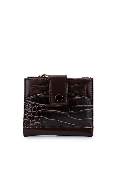 minebag Faux Leather Women's Wallet Bitter Brown Mn105