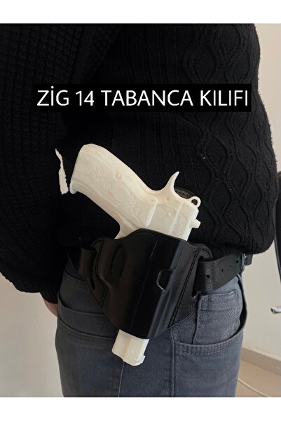 Erol ZİG 14 Uyumlu Siyah Yarım Kelebek Dış Taşıma Kılıfı
