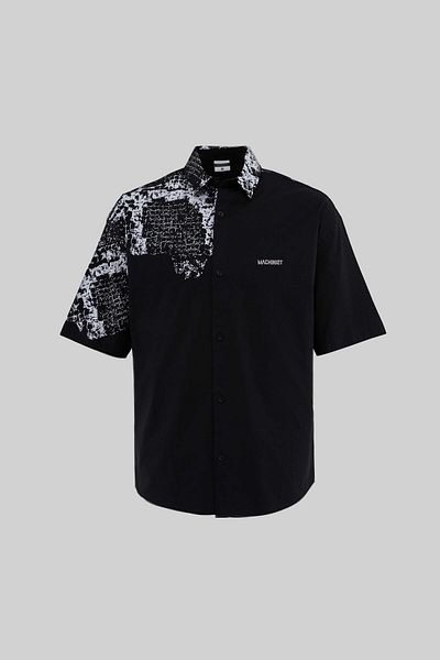 Machinist Men's Animal Printed Black Shirt
