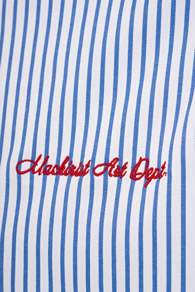 Machinist Чоловіча сорочка Oversize з синіми смужками