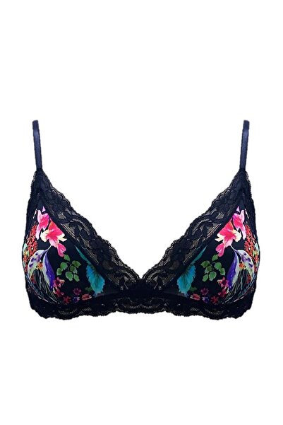 DEEP SECRET Чорні мереживні бралети з квітковими комірцями Ds200475br