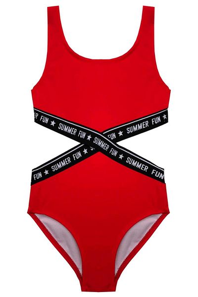 DEEP BEACH Red Girl's Swimsuit Db200568cm