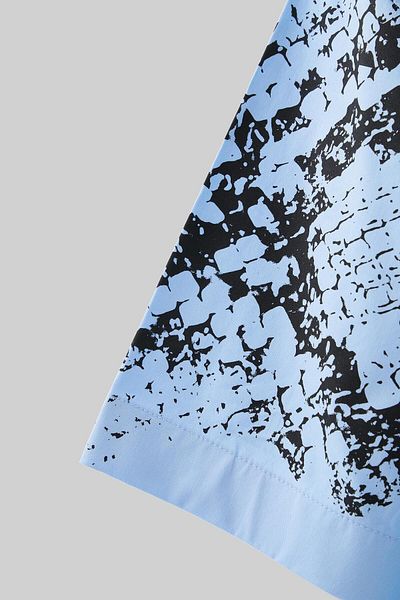Machinist Ανδρικό πουκάμισο με Animal printed Baby Blue