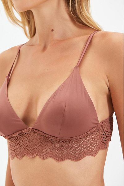 DEEP SECRET Καφέ Micro Lace Bralet Ds 200471 br