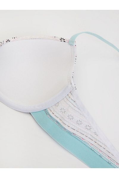 DEEP SECRET Koton Snow Pattern-grey-patterned Elastic T-shirt Bra 2-pack Ds132-2su