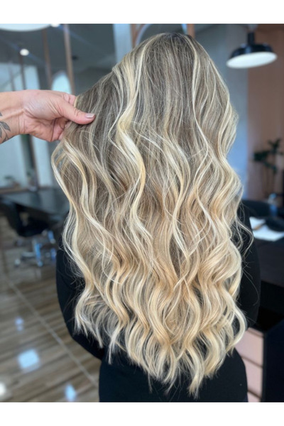 Hairpim Wavy (0.8 Gr) Platin Ombre 50 Adet 70 Cm Yeni Nesil Kaynak Saç HP478