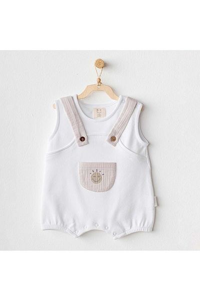 andywawa Baby Jumpsuit Romper - Basıc White